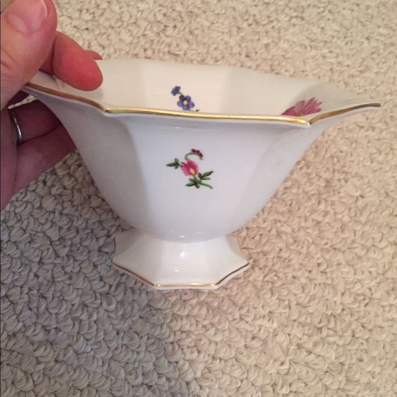 Herend floral pedestal bowl